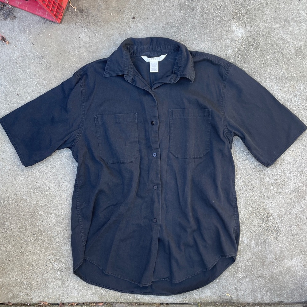 Express Men's Black Casual Button Down Shirt